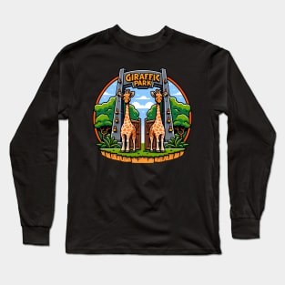 Funny animal - Giraffic Park Long Sleeve T-Shirt